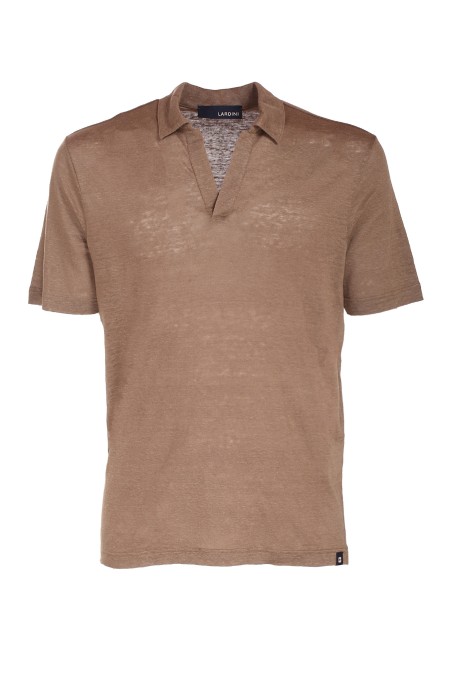 Shop LARDINI  Polo: Lardini polo in puro lino.
Colletto senza bottoni.
Maniche corte.
Regular fit.
Composizione: 100% lino. 
Fabbricato in Italia.. EPLPMC57 EP60023-200